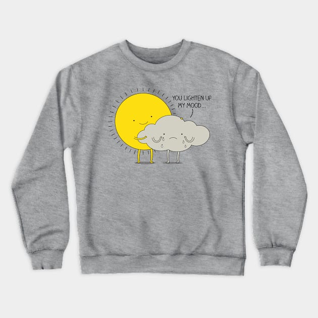 All weather friend Crewneck Sweatshirt by milkyprint